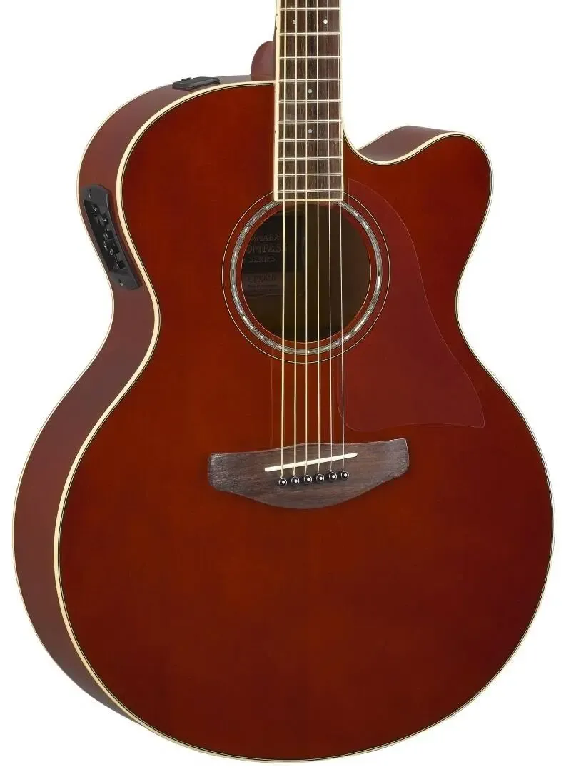 Yamaha CPX600 Acoustic-Electric Guitar, Root Beer – photo 2