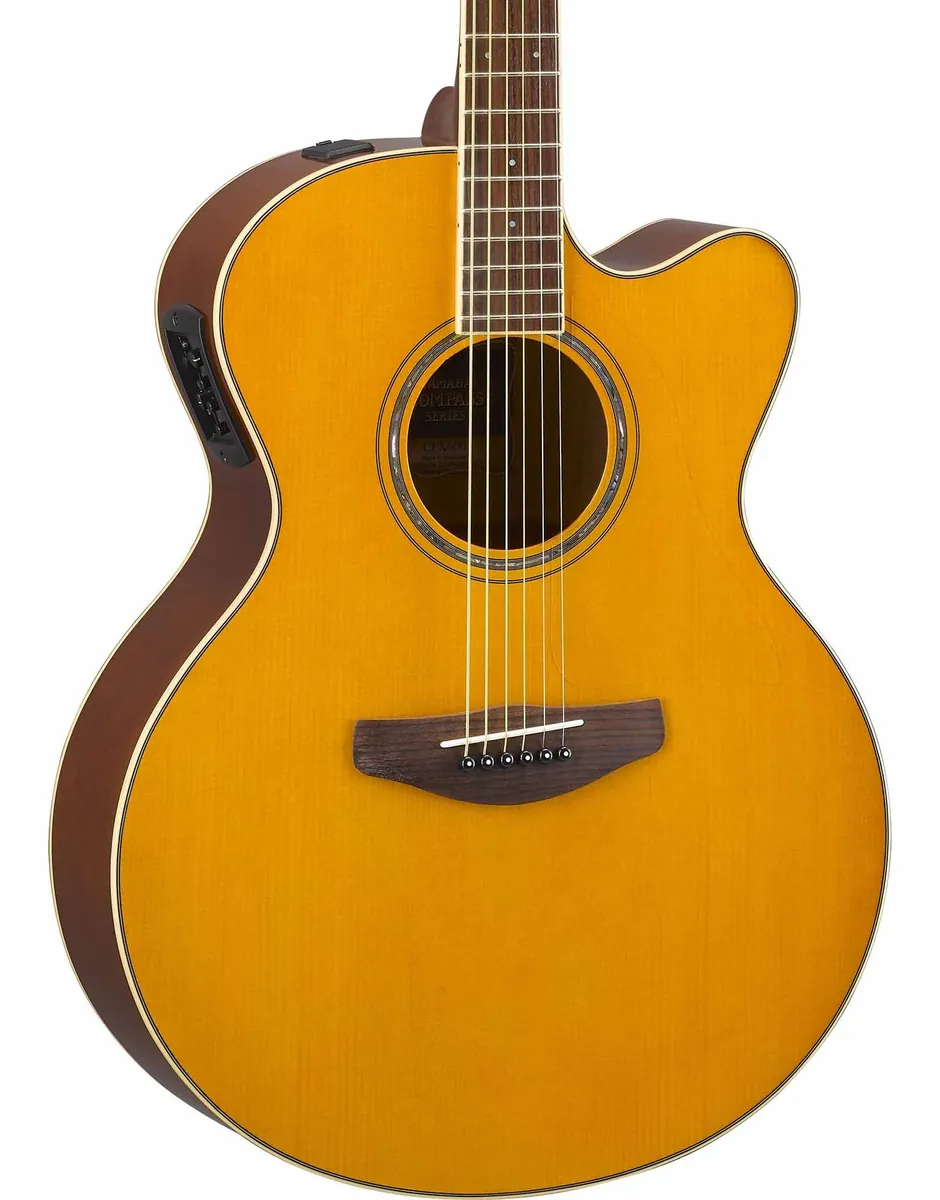 Yamaha CPX600 Acoustic-Electric Guitar, Vintage Tint – photo 2