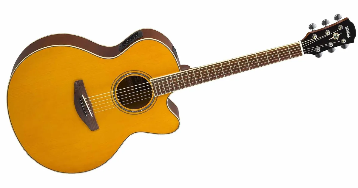 Yamaha CPX600 Acoustic-Electric Guitar, Vintage Tint – photo 3