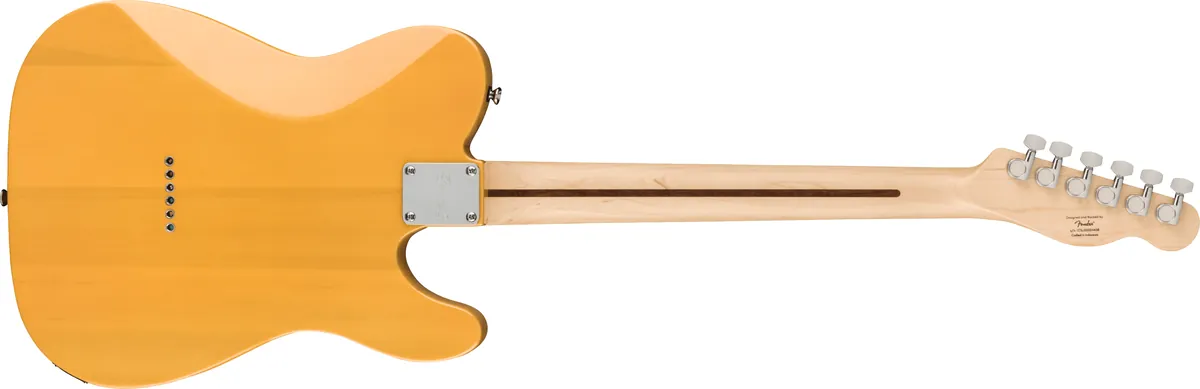Squier Affinity Series Telecaster Left-Handed, Maple Fingerboard, Black Pickguard, Butterscotch Blonde – photo 2