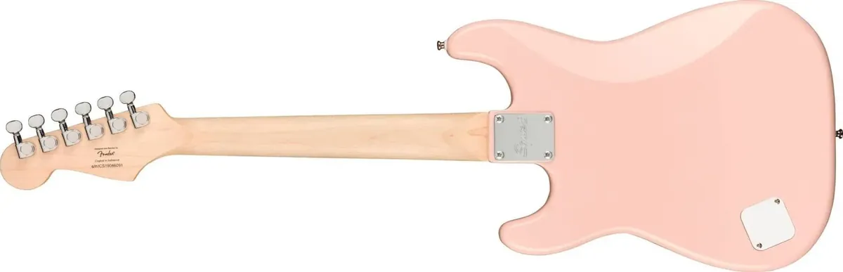 Squier Mini Stratocaster, Laurel Fingerboard, White Pickguard, Shell Pink – photo 2