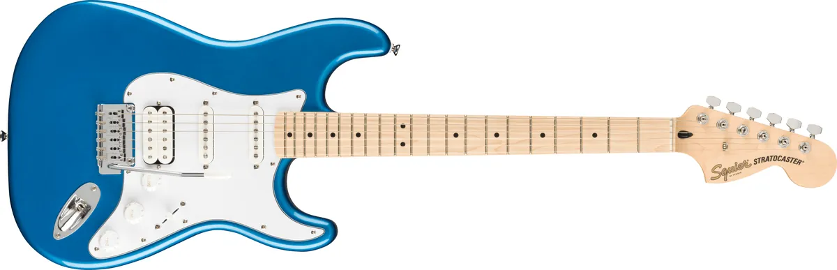 Squier Affinity Series Stratocaster HSS Pack, Maple Fingerboard, Lake Placid Blue