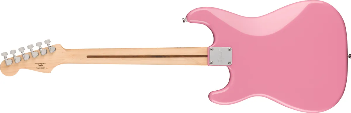 Squier Sonic Stratocaster HT H, Maple Fingerboard, White Pickguard, Flash Pink – photo 2