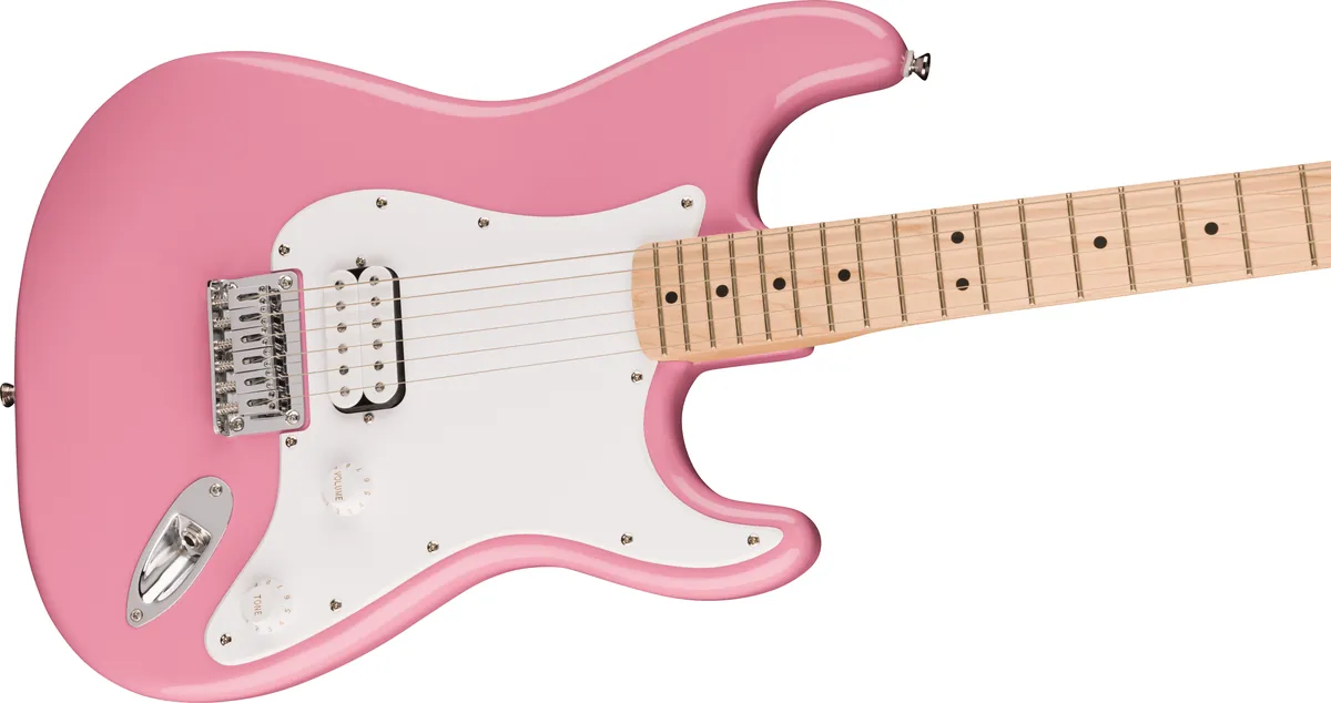 Squier Sonic Stratocaster HT H, Maple Fingerboard, White Pickguard, Flash Pink – photo 3
