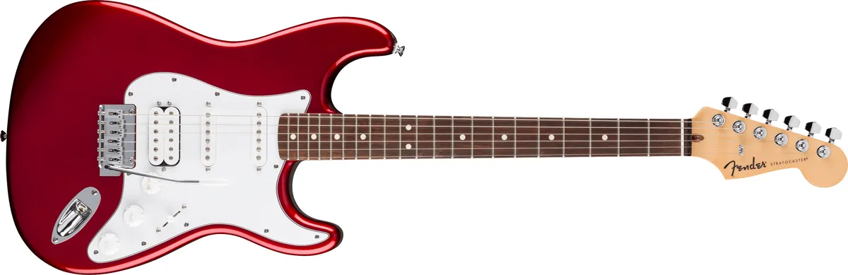 Fender Standard Stratocaster HSS, Laurel Fingerboard, White Pickguard, Candy Cola