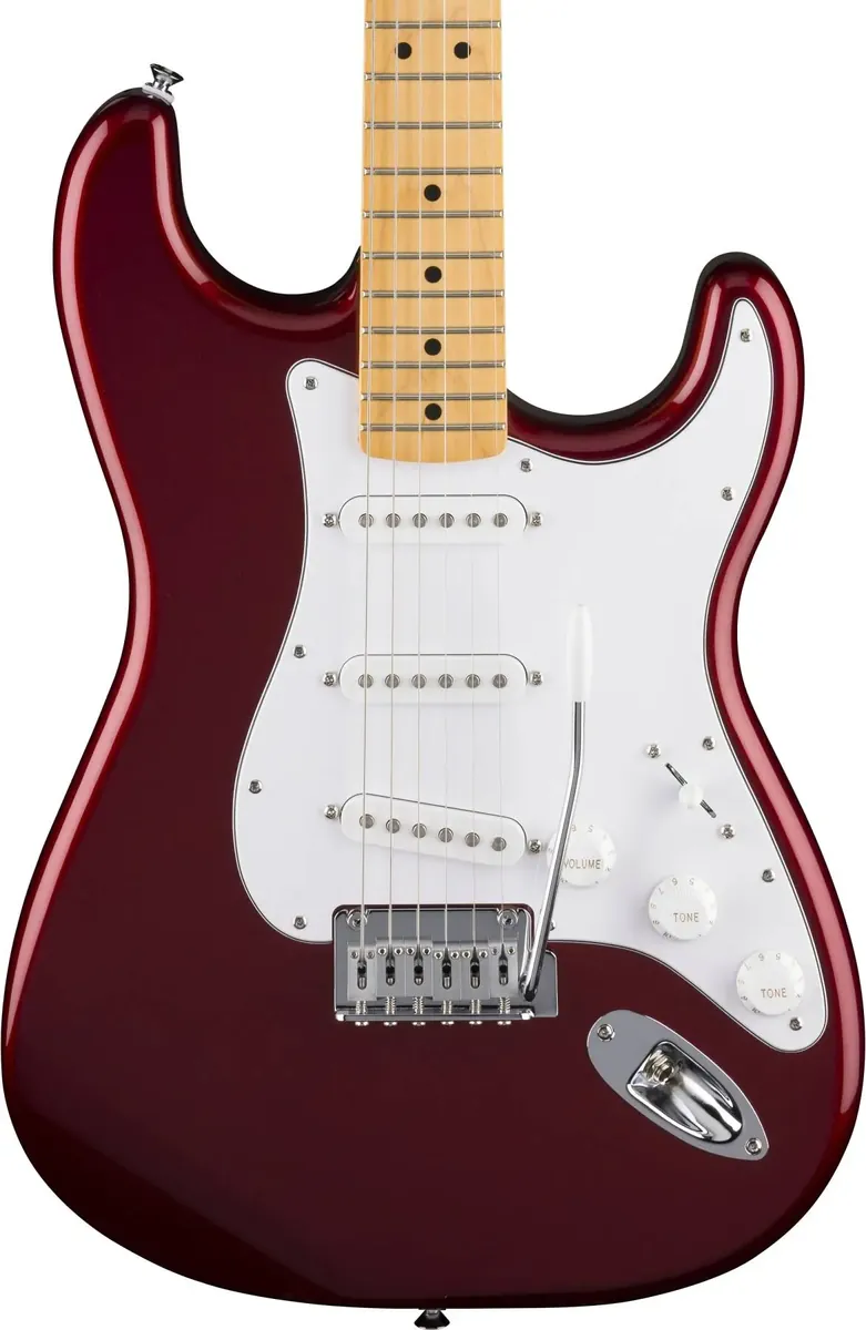 Fender Standard Stratocaster, Maple Fingerboard, White Pickguard, Candy Cola – photo 3