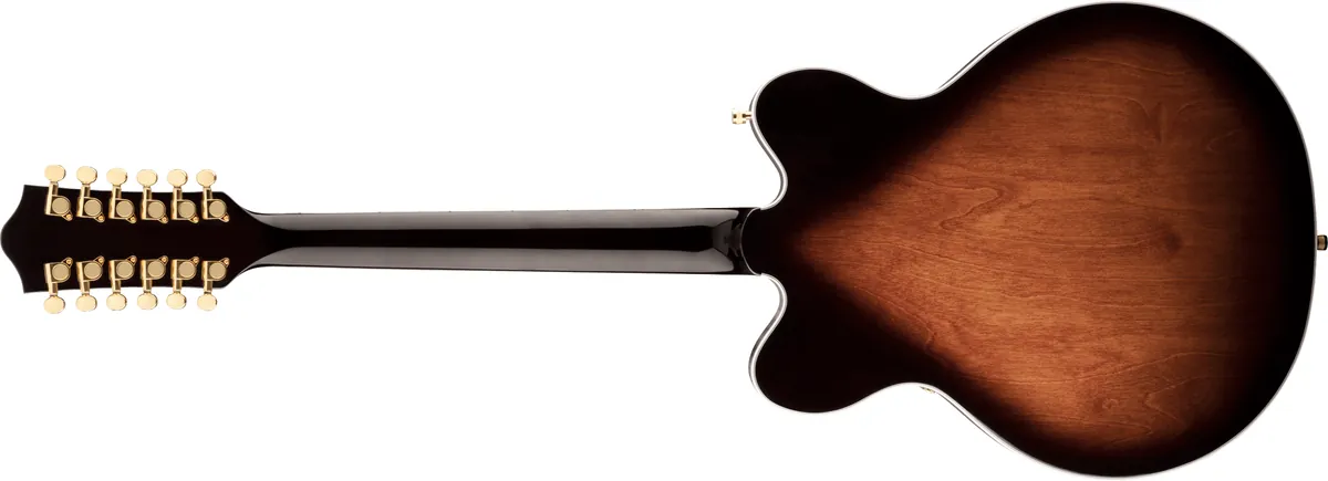 Gretsch G5422G-12 Electromatic Classic Hollow Body Double-Cut 12-String with Gold Hardware, Single Barrel Burst – photo 2