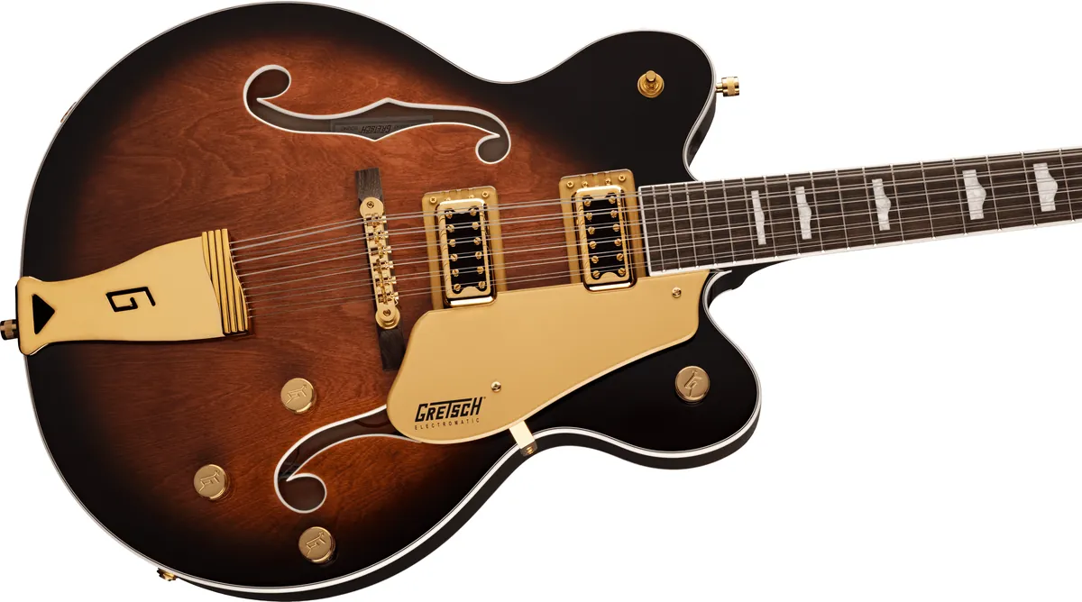 Gretsch G5422G-12 Electromatic Classic Hollow Body Double-Cut 12-String with Gold Hardware, Single Barrel Burst – photo 3