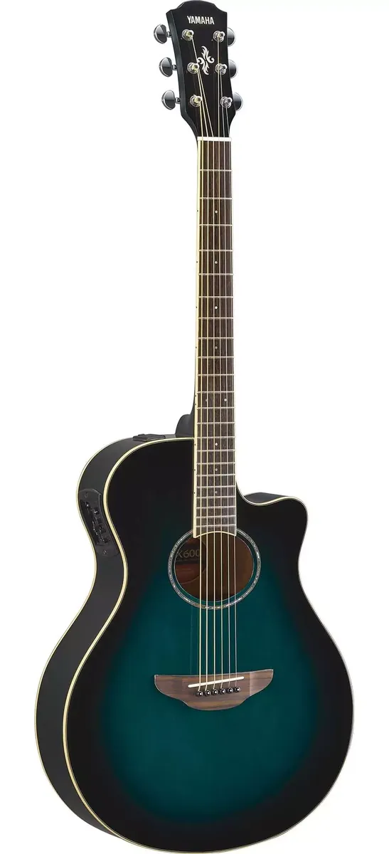Yamaha APX600 Thinline Acoustic-Electric, Oriental Blue Burst